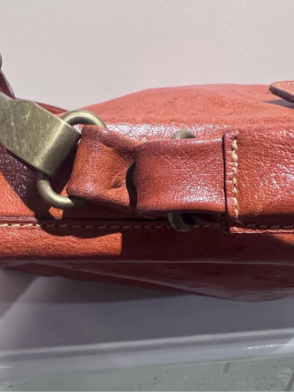 Women's Rustic Tan Leather Satchel - Versatile Shoulder & Top-Handle Bag